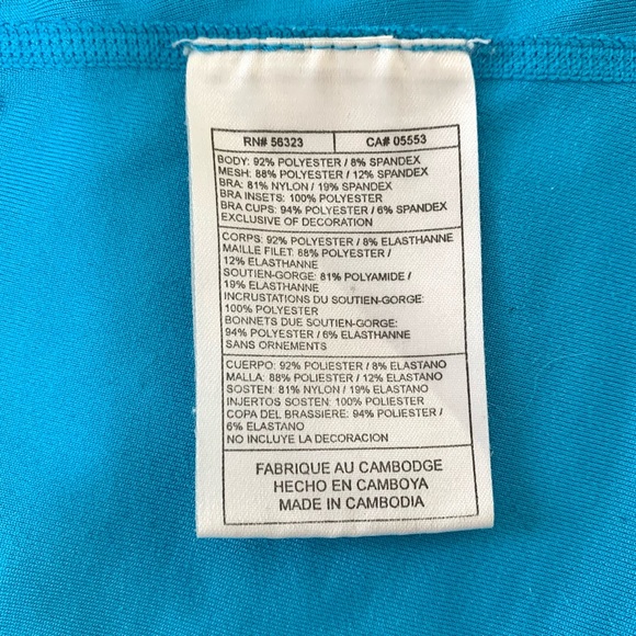 Nike Blue Workout Racerback Tank Top, women’s size S - Picture 5 of 5